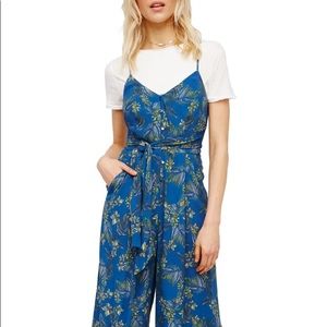 Free People Hot tropics button up jumpsuit